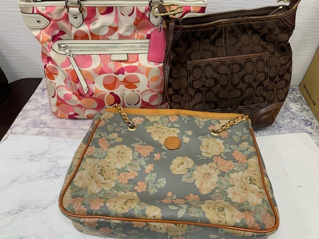 ☆1000円スタート☆ ブランドバッグ　おまとめ　3点　COACH　F23939　12390　PIERRE　BALMAIN トート　ショルダー　バッグ　◆23540