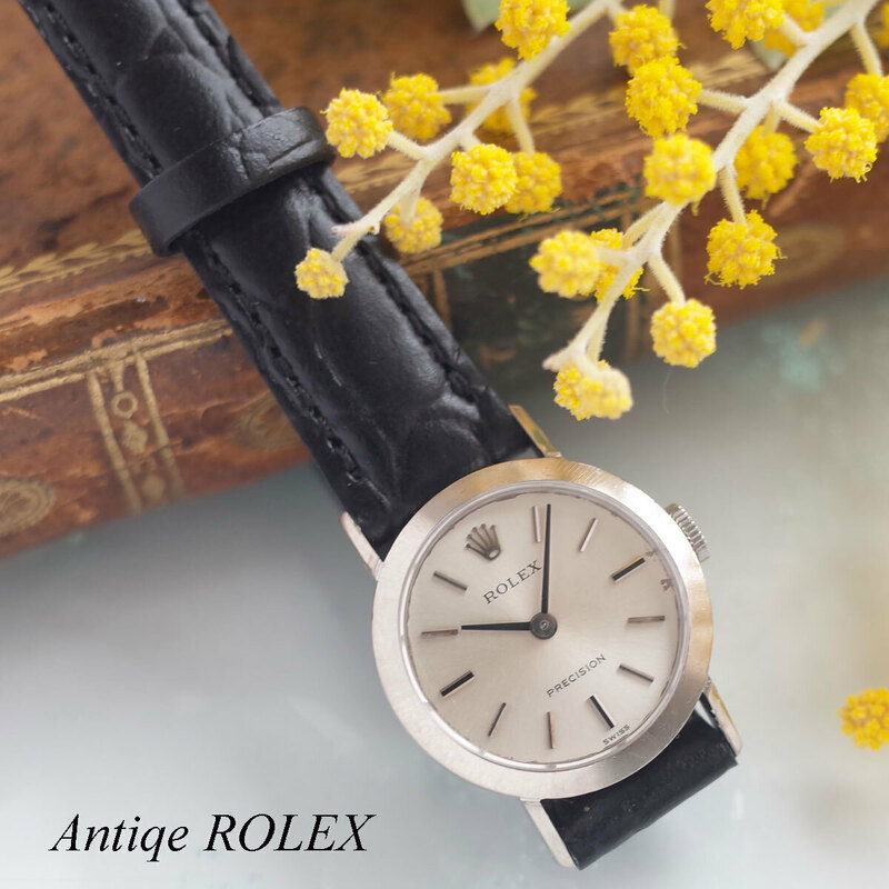 ロレックス アンティーク レディース 手巻 腕時計 ROLEX OH済1年保証