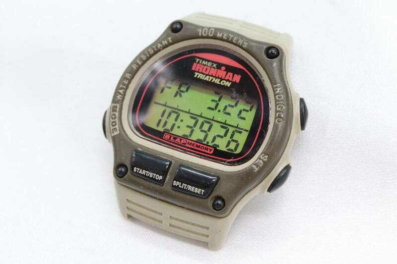 【W126-649】動作品 電池交換済 TIMEX IRONMAN TRIATHLON タイメックス アイアンマントライアスロン デジタル 腕時計 フェイスのみ メンズ