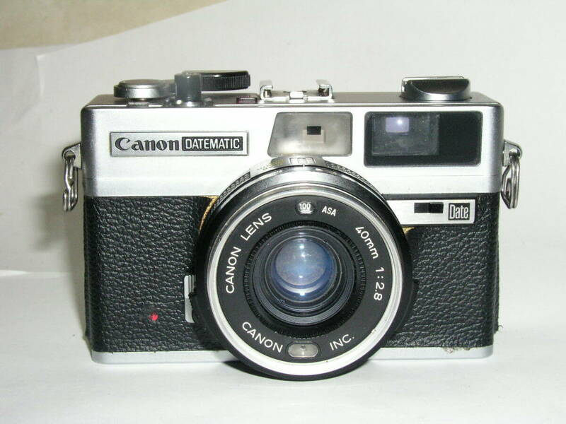 5920●● Canon DATEMATIC、キャノンデートマチック 1974年発売 単焦点 距離計連動機 ●12