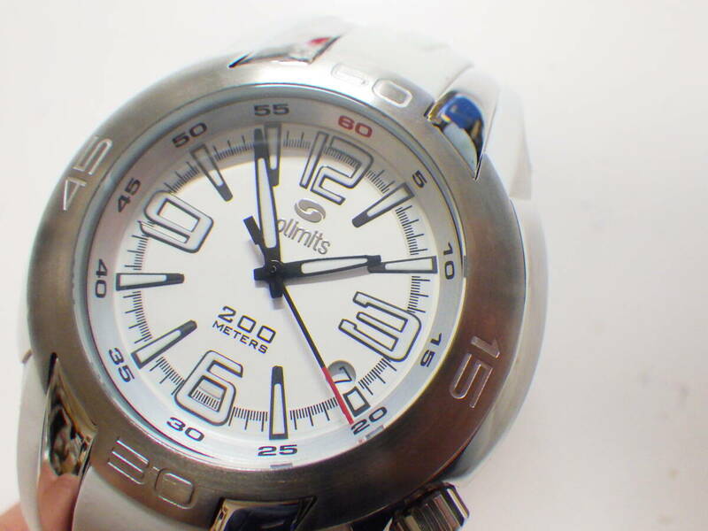 nolimits ノーリミット デイト クオーツ腕時計 ホワイト #100