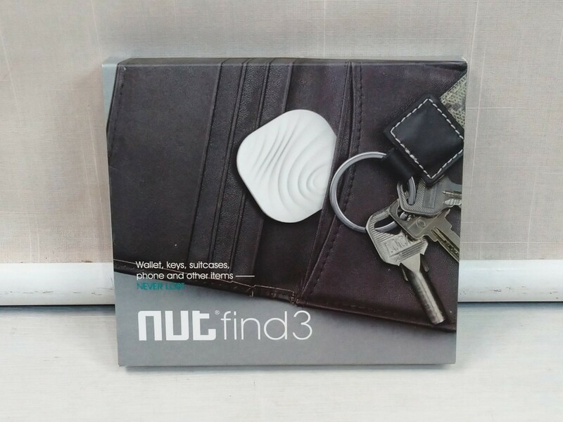 「送料無料」○ Nut find3 キーファインダー Bluetooth ロケーター スマートトラッカー 紛失防止 アラーム リマインダー Android/iOS 白