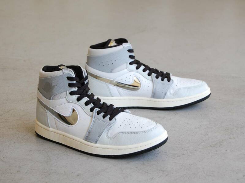 wmns air jordan 1 zm air cmft 2★US10★検索用,エア,ジョーダン,ワン,ズーム,ミッド,ホワイト,グレー,シルバー,アメリカ,USA,海外,限定