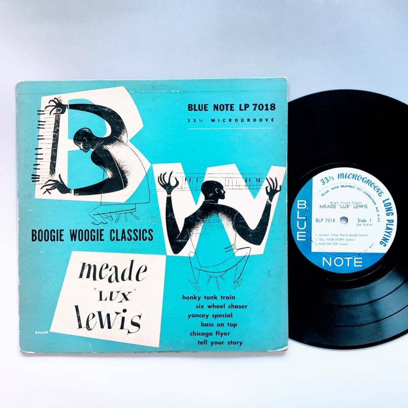 #2960【希少な名盤】ミード・ルクス・ルイス Meade Lux Lewis Boogie Woogie Classics BLUE NOTE BLP 7018 レコード モノラル ブルーノート