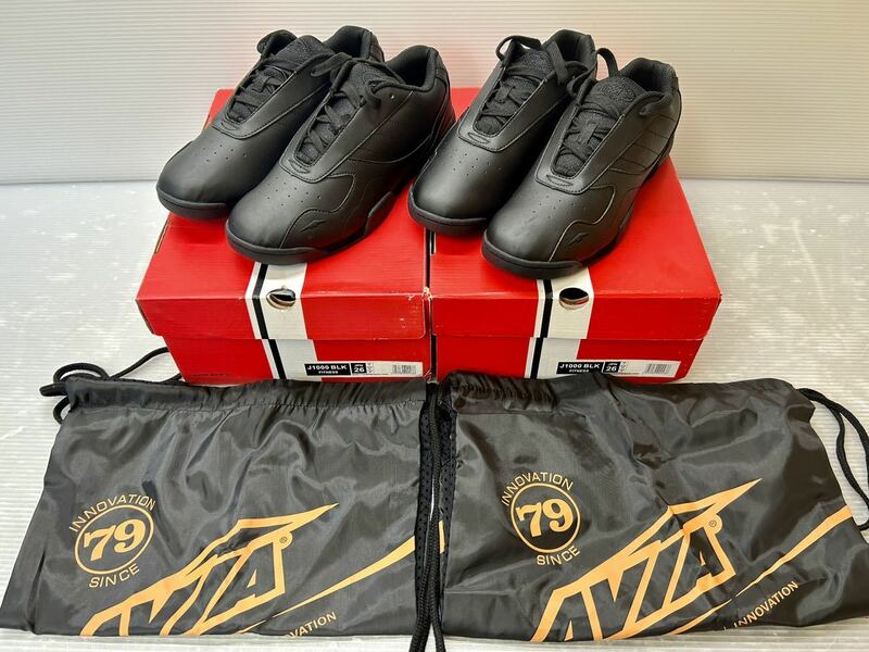 AVIA【フィットネスシューズ/J1000-BLK】好きなサイズよりどり2足セット 26/27/27.5/28/28.5cm 黒/ブラック スニーカー/靴 未使用品