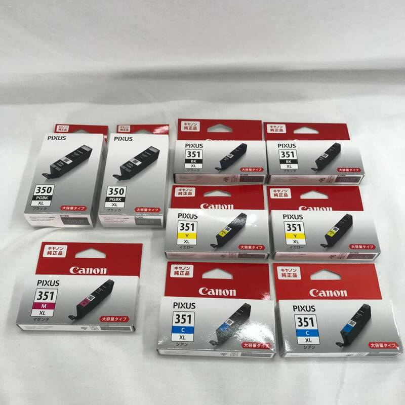 ＊未使用＊Canon キャノン インクジェットカートリッジ BCI-350XLPGBK BCI-351XLC BCI-351XLY BCI-351XL BCI-351XLBK