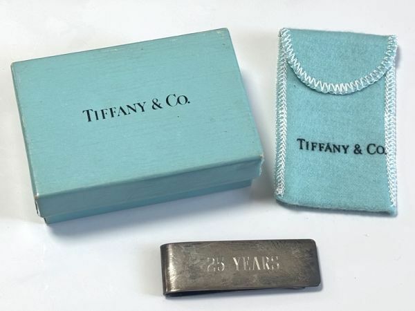 ティファニー マネークリップ STERLING 刻印 Tiffany & Co. ブックマーク 札ばさみ 札入れ 銀製 シルバー 2
