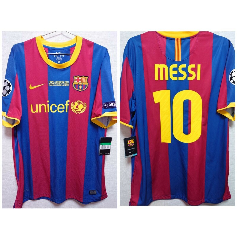 新品　NIKE　2010〜11 FCバルセロナ　2011CL決勝仕様　リオネル・メッシ　BARCELONA　Messi　Champions　league　FINAL