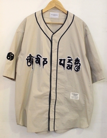 【中古】 メンズ半袖シャツ L Black Weirdos/Mantra Baseball Shirt/半袖シャツ/L/ベージュ 肌色
