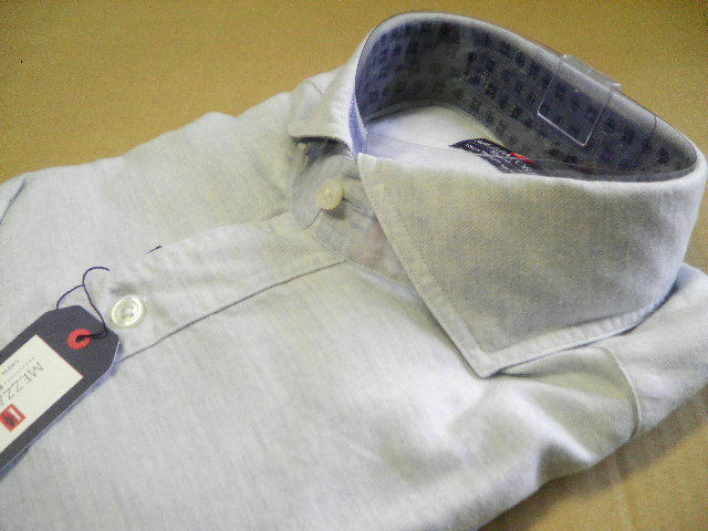 百貨店ブランド*MEZZATORRE/CHOYA*サイズ LB-88*日本製/綿100% 高級シャツ