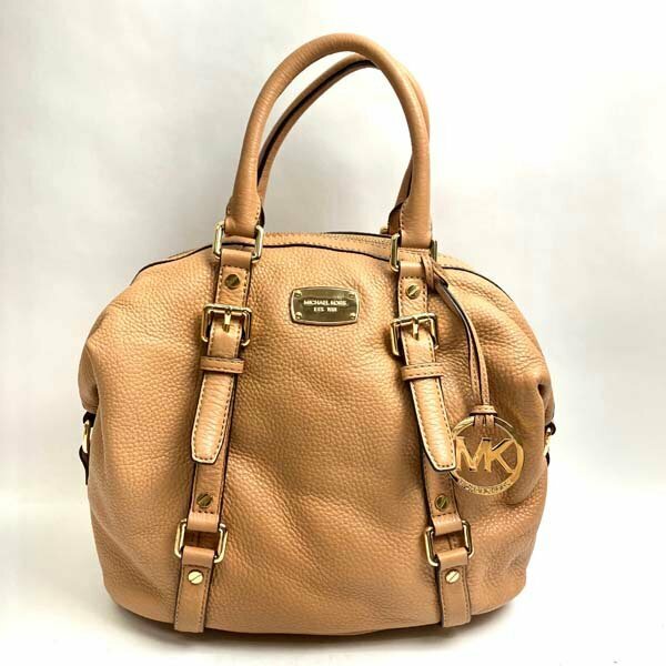 t)マイケルコース MICHAEL KORS ハンドバッグ ショルダーバッグ 2way 35H2GBFSL ライトブラウン系×ゴールド金具 レディース 鞄 中古