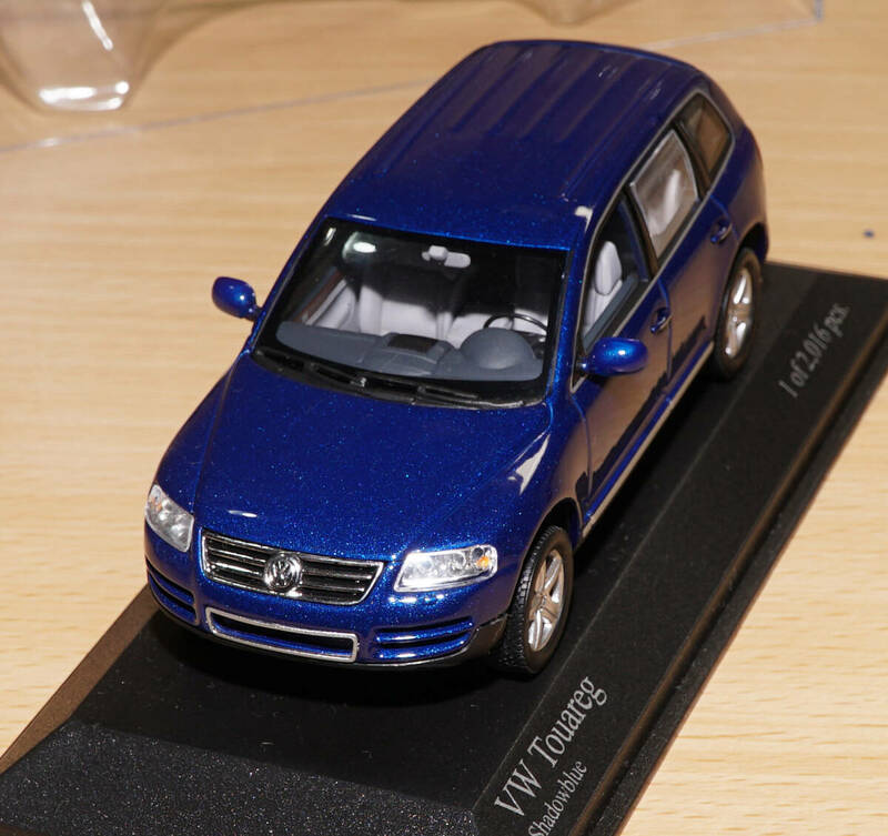 1/43 ミニチャンプス VW フォルクスワーゲン Touareg トゥアレグ 2002 BLUE ブルー 新品 送料無料