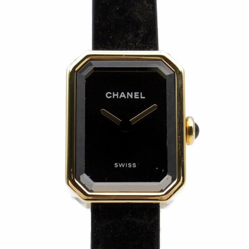 シャネル プルミエール リボン ブランドオフ CHANEL K18（イエローゴールド） 腕時計 K18/チタン/ラバー 中古 レディース