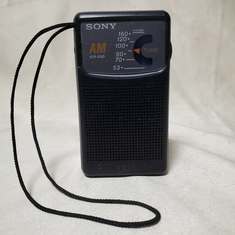 SONY ソニー　携帯ラジオ ICR-S30 AMラジオ 　動作確認済み　送料無料