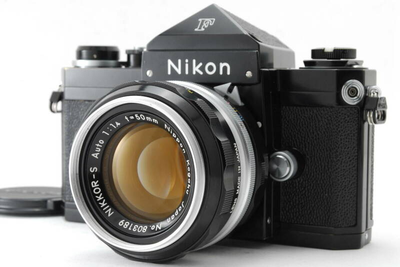 美品 ニコン Nikon F アイレベル 35mm 一眼レフカメラ Nikkor-S Auto 50mm f1.4 #555