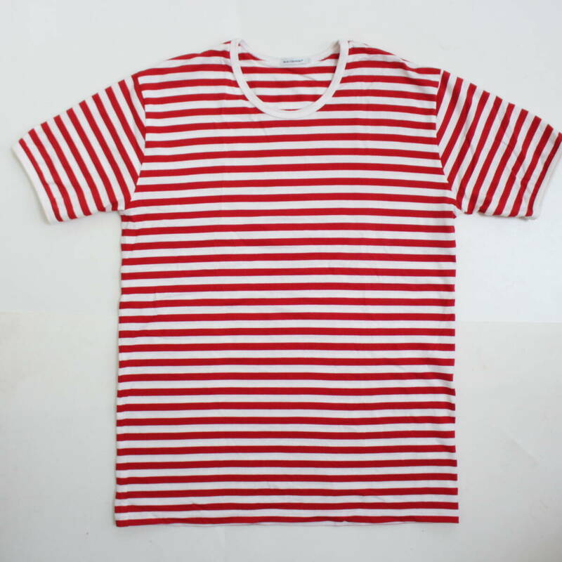 marimekko マリメッコ メンズボーダーTシャツ半袖 Lサイズ