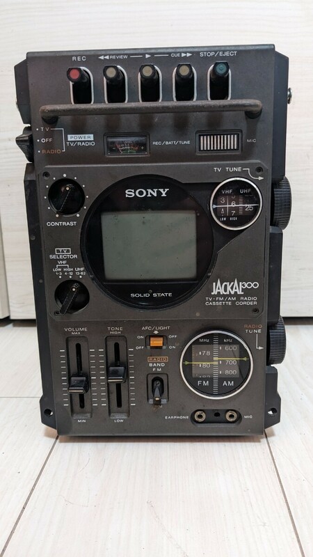 SONYジャッカルFX-300 ラジオ・テレビ・カセットのラテカセ ソニー ラテカセ ラジカセ JACKAL ジャンク