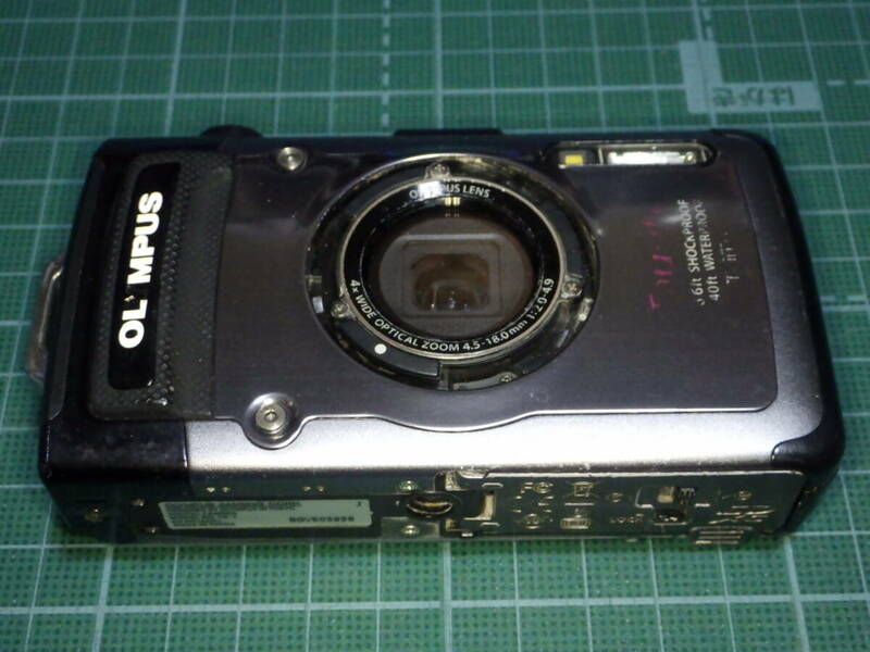 防水カメラ ジャンク OLYMPUS オリンパス TG-1 工一郎 シルバー デジタルカメラ STYLUS TG-1 1200万画素CMOS 付属品無し