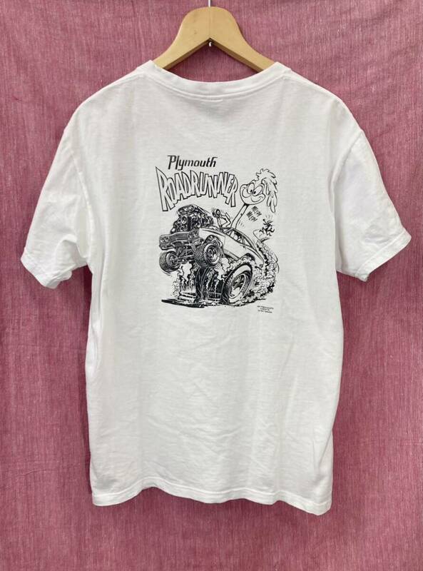 ヴィンテージ 90s エド・ロス ラットフィンク ED ROTH Rat Fink ロードランナー Road Runner Hot Road ホットロード カスタムカー Ｔシャツ