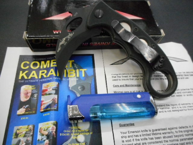 ナイフ　折り畳み　エマーソン　カランビット　EMERSON PRODUCTION KARAMBIT シリアル有りです。