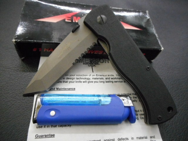 ナイフ　折り畳み　エマーソン　EMERSON CQC-7B BB 50/50 SERRATION USA 