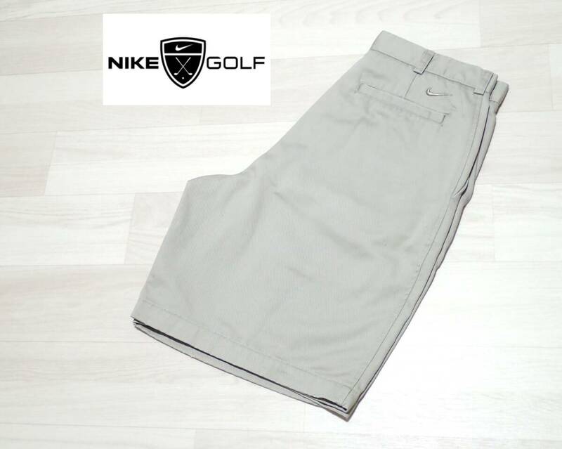 ☆NIKE GOLF　☆ナイキ　☆ゴルフウエア　☆コットン　☆ショートパンツ　☆ハーフパンツ　☆ベージュ　☆M