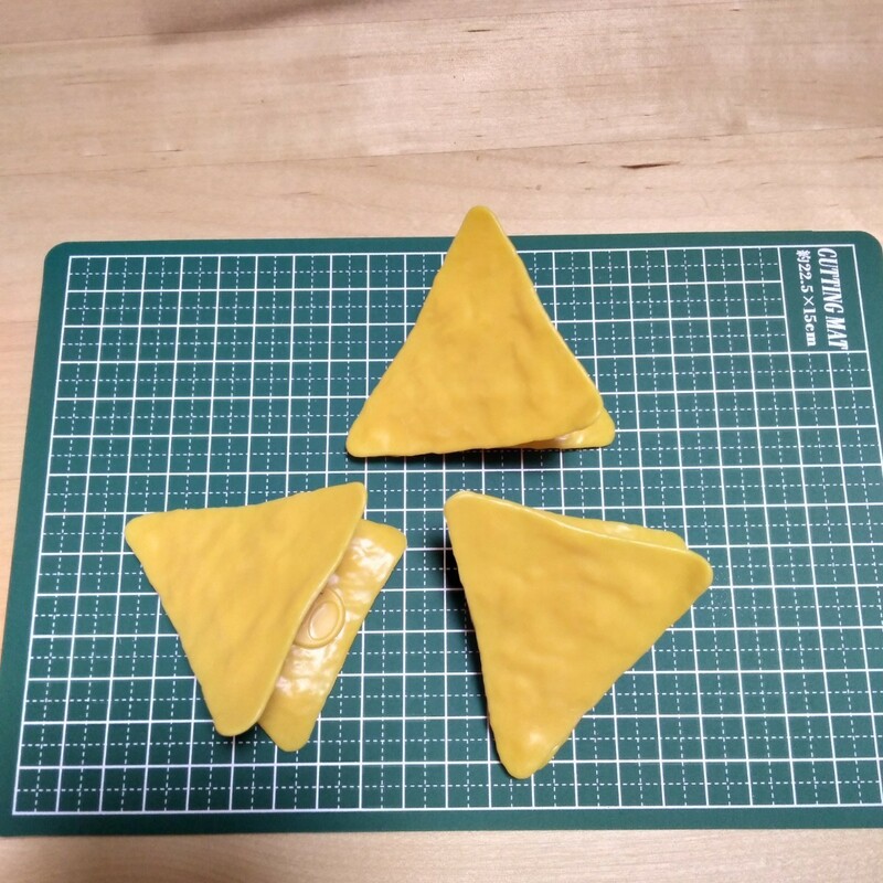 タコススナック　三角　ポテチ　クリップ　メモスタンド　ピンチ　3個セット　お菓子　スナック