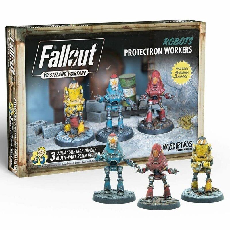送料無料 Fallout Wasteland Warfare Robots Protectron Workers ロボット おもちゃ フィギュア ゲーム