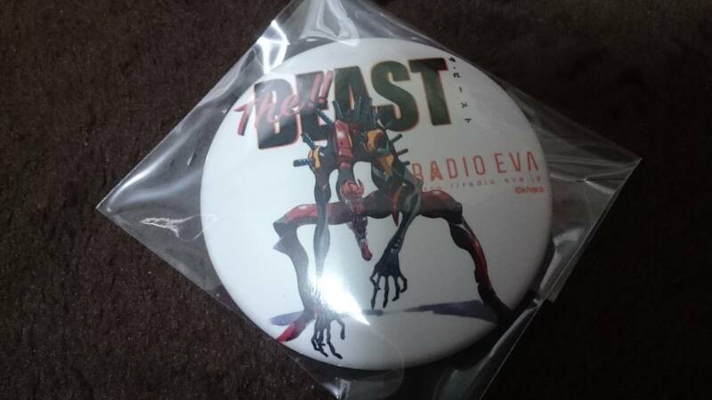 エヴァンゲリオン RADIO-EVA 缶バッジ　弐号機　The BEAST