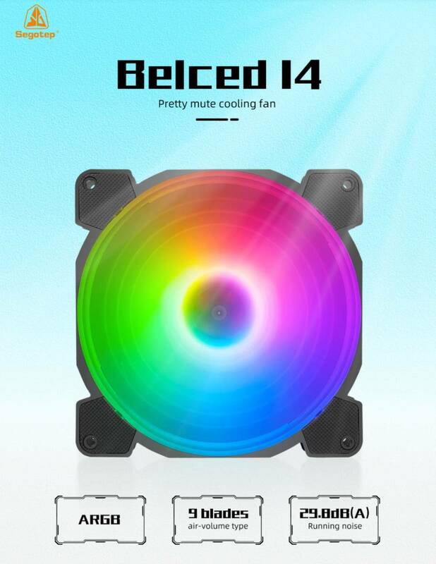 Segotep BF14 PC冷却ファン アドレサブル LED 5V 3PIN