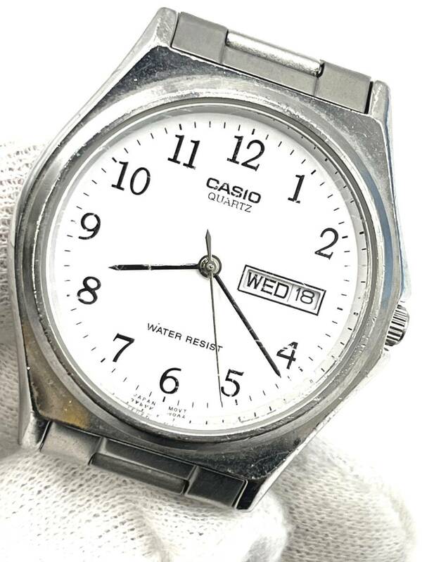【電池切れ】CASIO カシオ　腕時計　クォーツ　MTP-1240DJ　ケース：3.3　腕回り：15.4