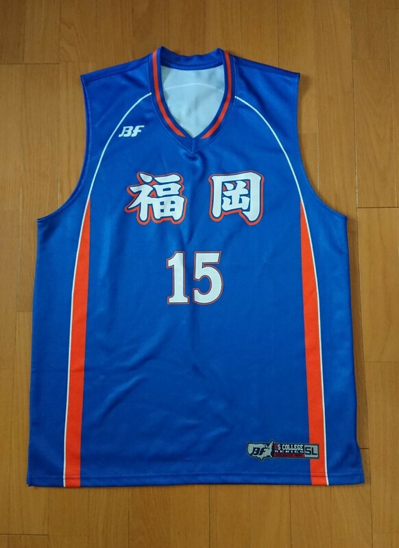 ユニフォーム バスケットボール 福岡 15 BF 大きいサイズ BULLFIGHT 代表チームユニ？？