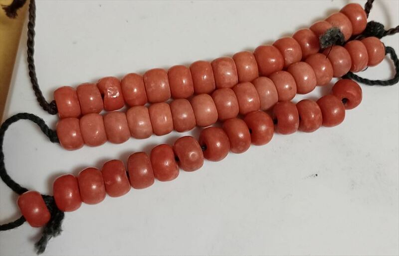 赤 珊瑚 サンゴ 仏珠 簪 かんざし 重さ39g 和装小物 櫛 簪