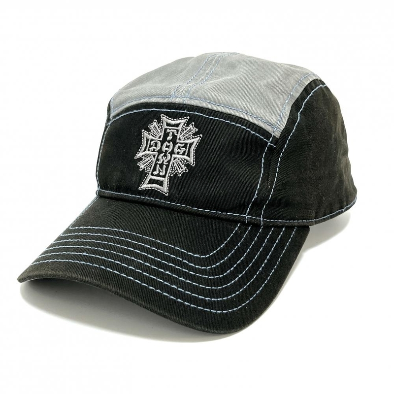 ドッグタウン【DOG TOWN】ロゴキャップ 帽子 ブラック×グレー コットン100％ メンズ ストリート スケーター 服飾小物 17372