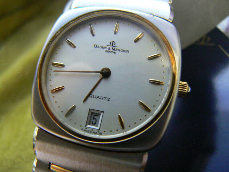 ★★★★★★★　　BAUME＆MERCIER ボームアンドメルシェ　５７５３‐０３８　約２８，５ｍｍ　メンズ美品～超美品　　　★★★★★★★　