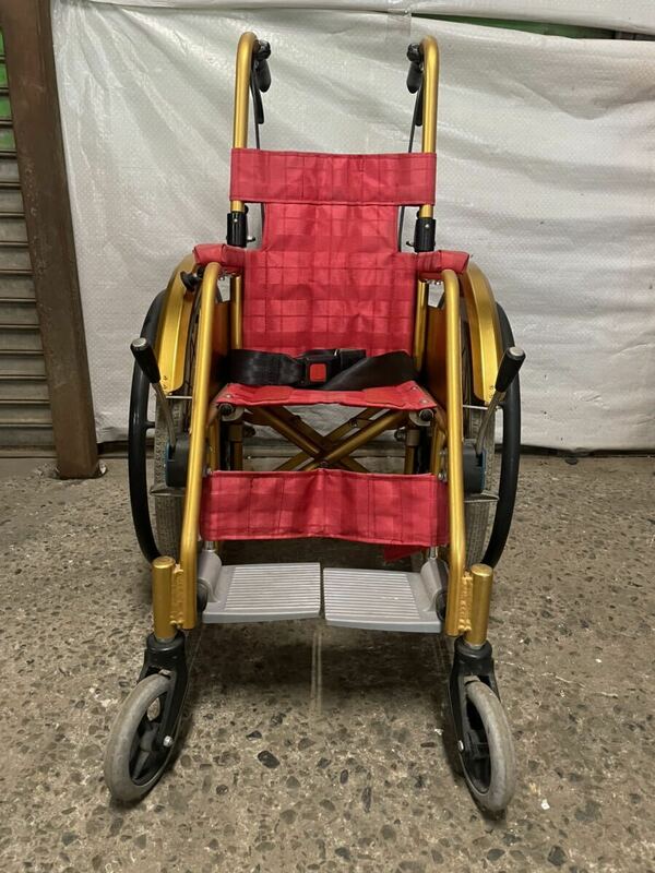 KATAYAMA 片山車椅子製作　車椅子 軽量 折り畳み 自走式 車いす 車椅子 車イス アルミ製 中古　現状渡し