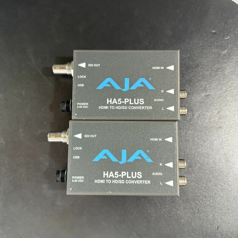 「16_KN1」2個セット　AJA HA5-Plus HDMI to SDI 電源アダプター無し　本体のみ　現状出品　^A5_1