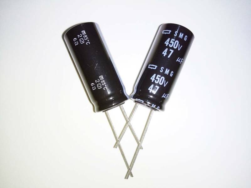 日本ケミコン　高耐圧・電解コンデンサー　450V　47μF　2個　08