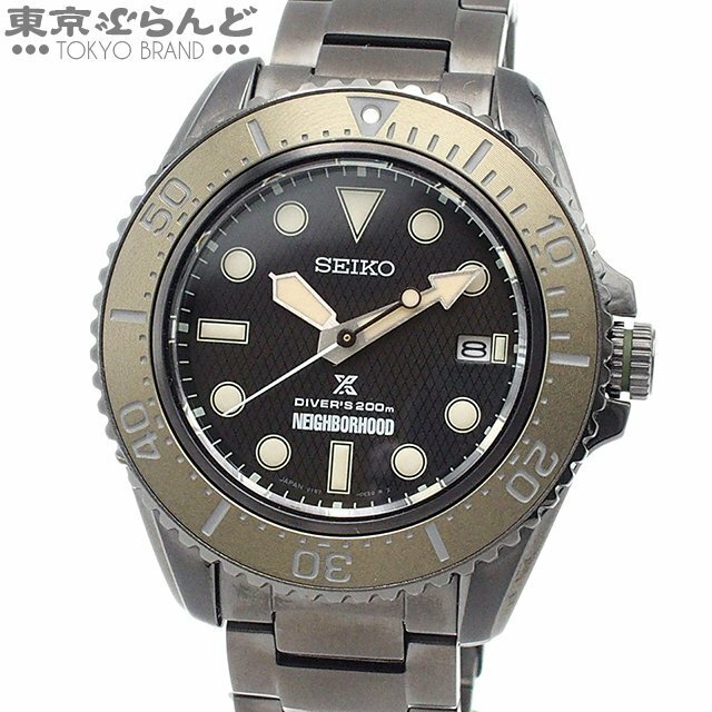 101716186 セイコー SEIKO プロスペックス NEIGHBORHOOD Limited Edition SBDJ059 V157-0DW0 ブラック SS 腕時計 メンズ ソーラー