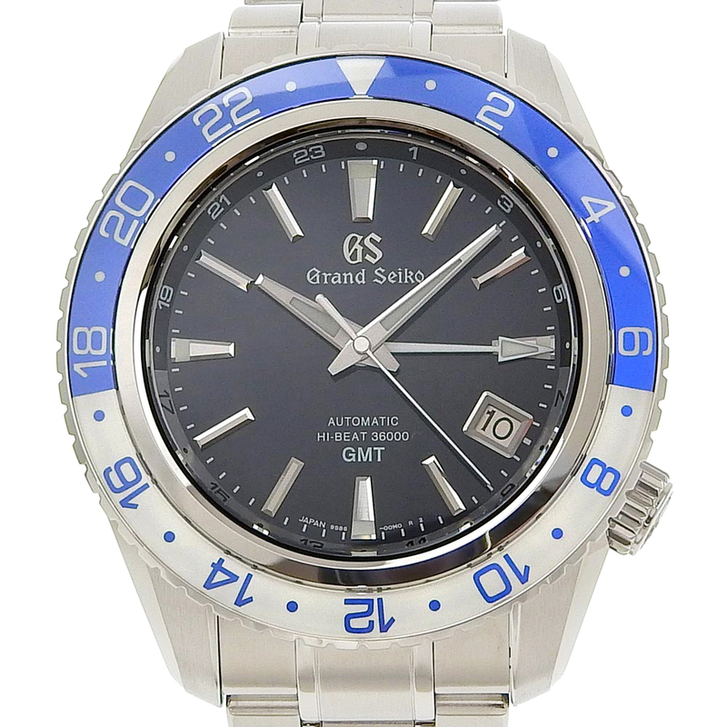 SEIKO セイコー スポーツコレクション GMT S86-00K0 SBGJ237 腕時計 SS 自動巻き メンズ 黒文字盤【90000045】未使用