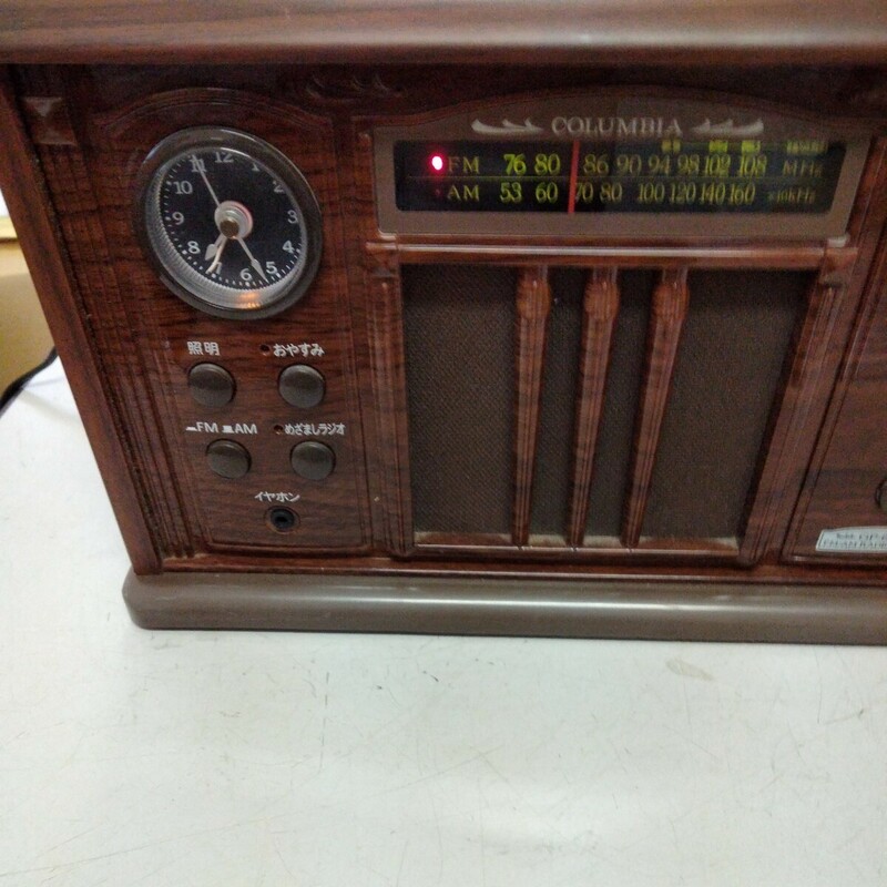  コロンビア　音聴箱　GP-630　卓上ラジオ　AM/FM 　美品　動作確認　現状品