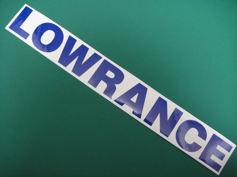 LOWRANCE ステッカー 横280ｍｍ ロイヤルブルーor白 色サイズ限定 1枚 ハイグレード耐候６年