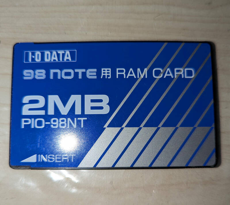 NEC PC-9800シリーズ 98ノート PIO-98NT 2MB メモリカード