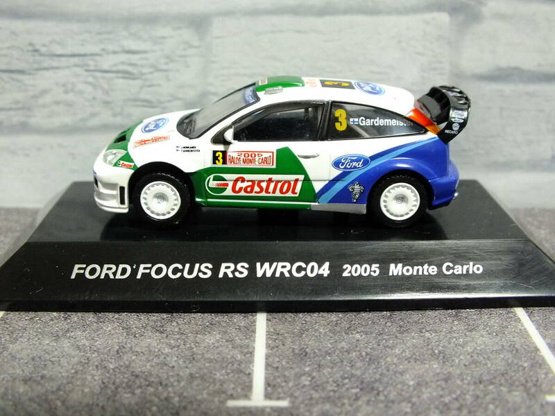 1/64　CM's　ラリーカーコレクション　フォード　フォーカス　RS　WRC04　2005ｙ　モンテカルロラリー