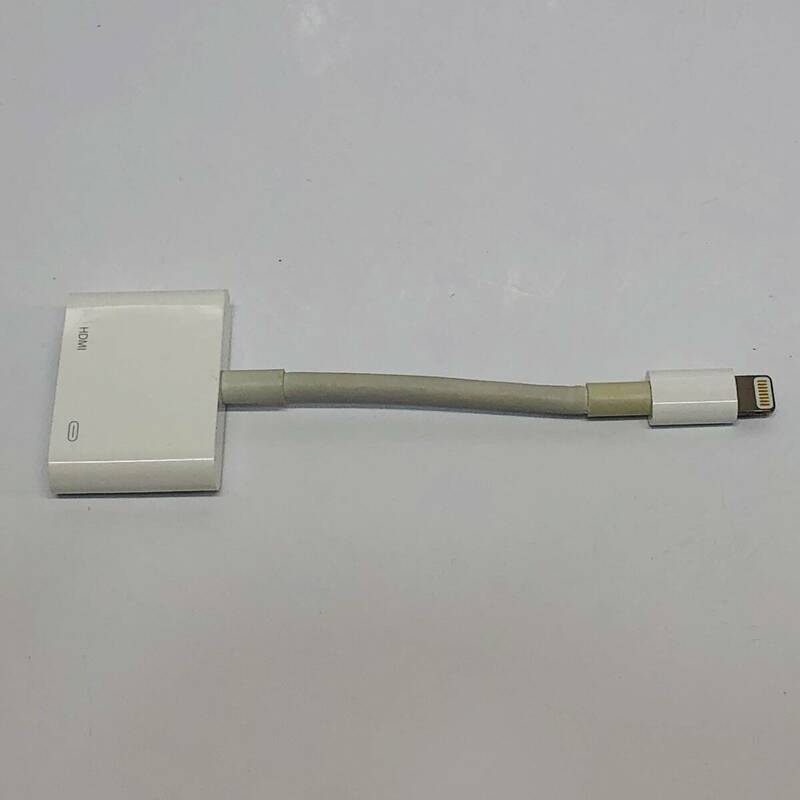 ●動作品 アップル A1438 Lightning-Digital AVアダプタ Apple HDMI変換ケーブル アクセサリ 純正 ライトニング ミラーリング N664