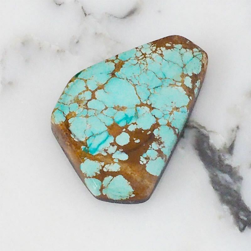 Number8　Turquoise 17ct ◇ ナンバー８ ターコイズ アメリカ トルコ石 彫金 シルバー インディアンジュエリー ルース コレクション #502