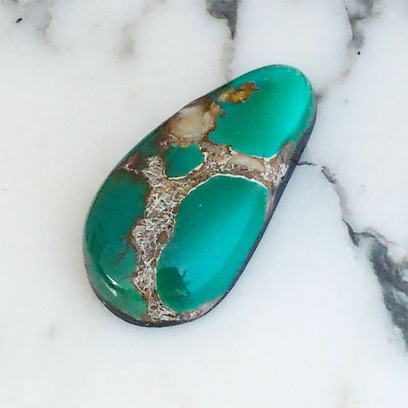 Roystone Turquoise 50ct ◇ ロイストン ハイグレード ターコイズ 石 彫金 シルバー アクセサリー インディアン ジュエリー #405