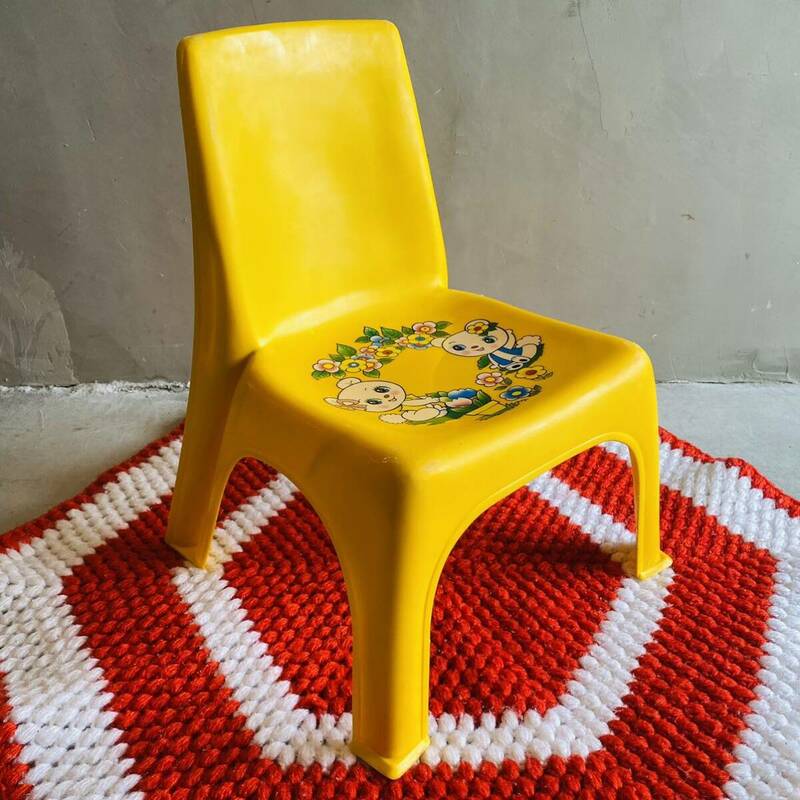 【USA vintage】HARLIN kids chair レトロ 椅子