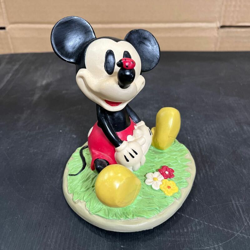 ミッキー ディズニー ミッキーマウス 昭和レトロ 人形 置物 素材不明 そんなに重くはないです アンティーク 中古品