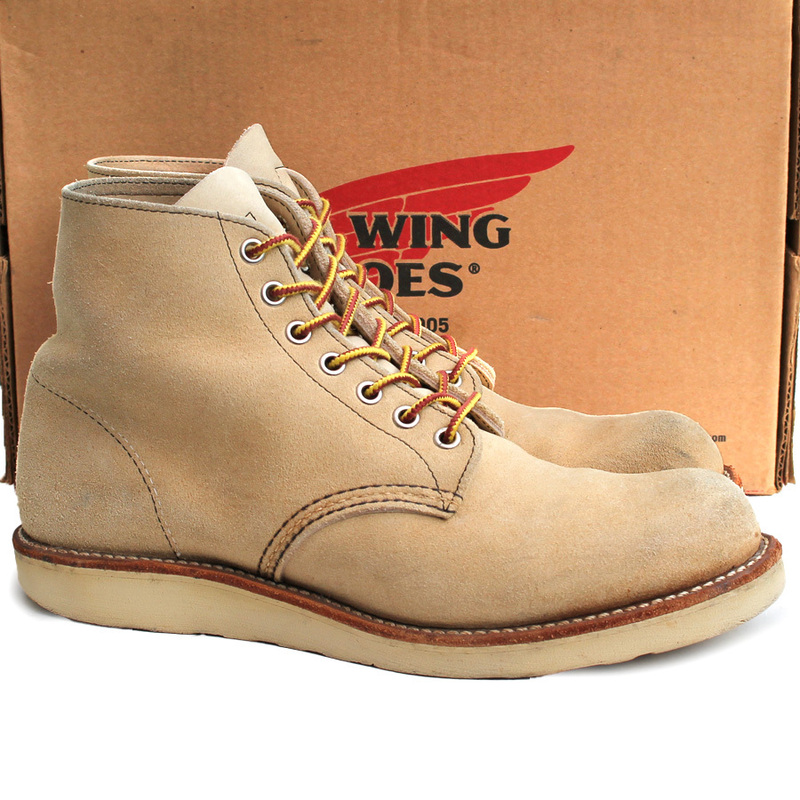 USA製★Red Wing SHOES レッドウィング★6inch CLASSIC ROUND US8.5＝26.5 8167 ホーソーン アビリーン ラフアウト メンズ p i-670